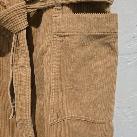 NWT Levi's FIORELLA Golden Tan Cotton Corduroy Button Down Jumper Dress, Sz Med - Picture 6 of 12